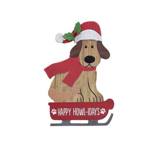 Holiday Dog Wreath Charm