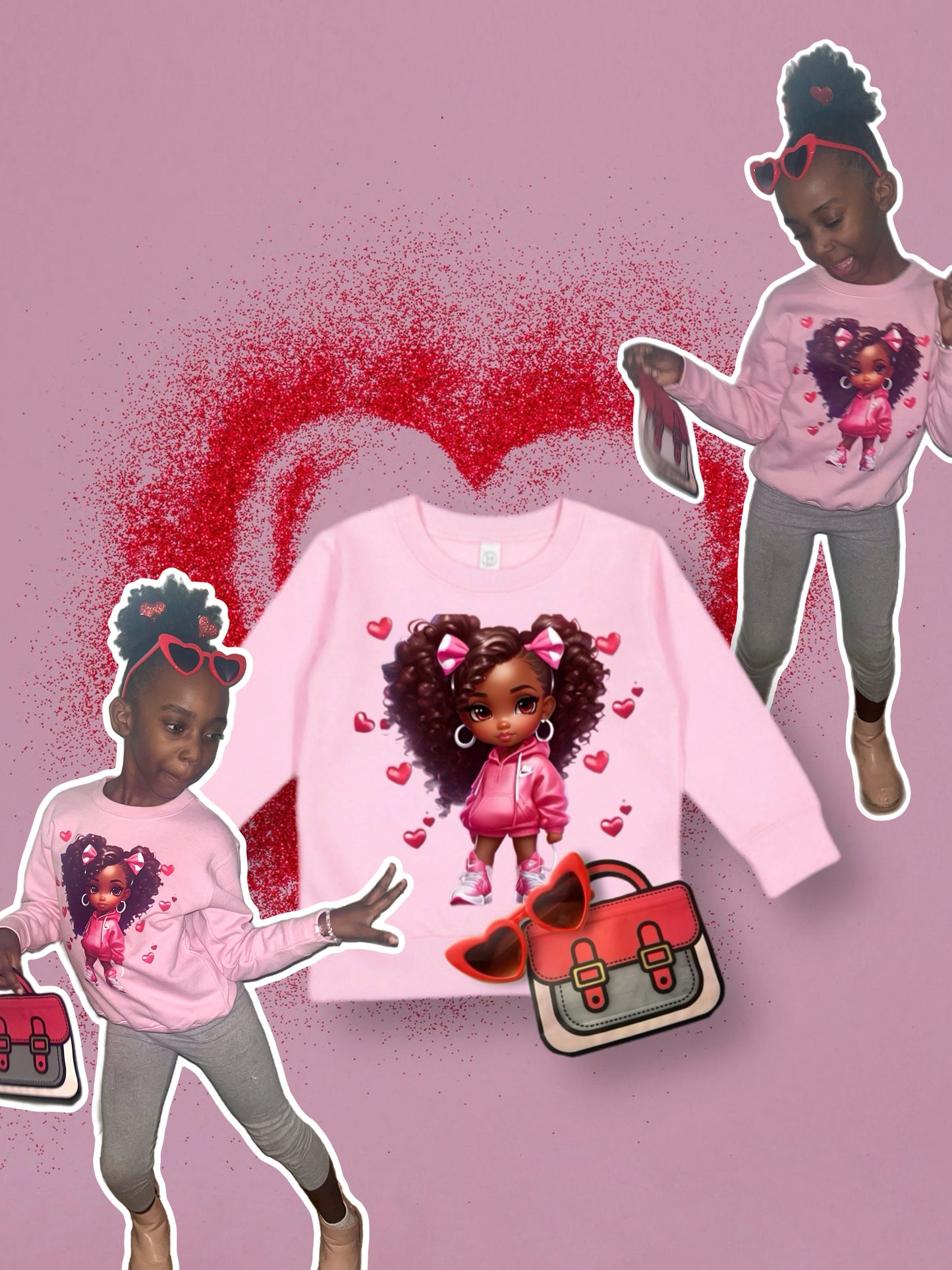 Heart Cutie Sweatshirt Set