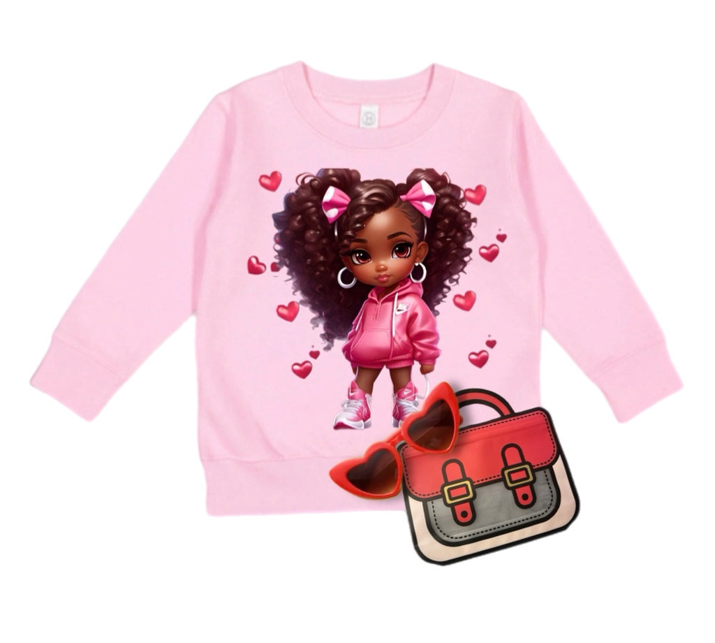 Heart Cutie Sweatshirt Set